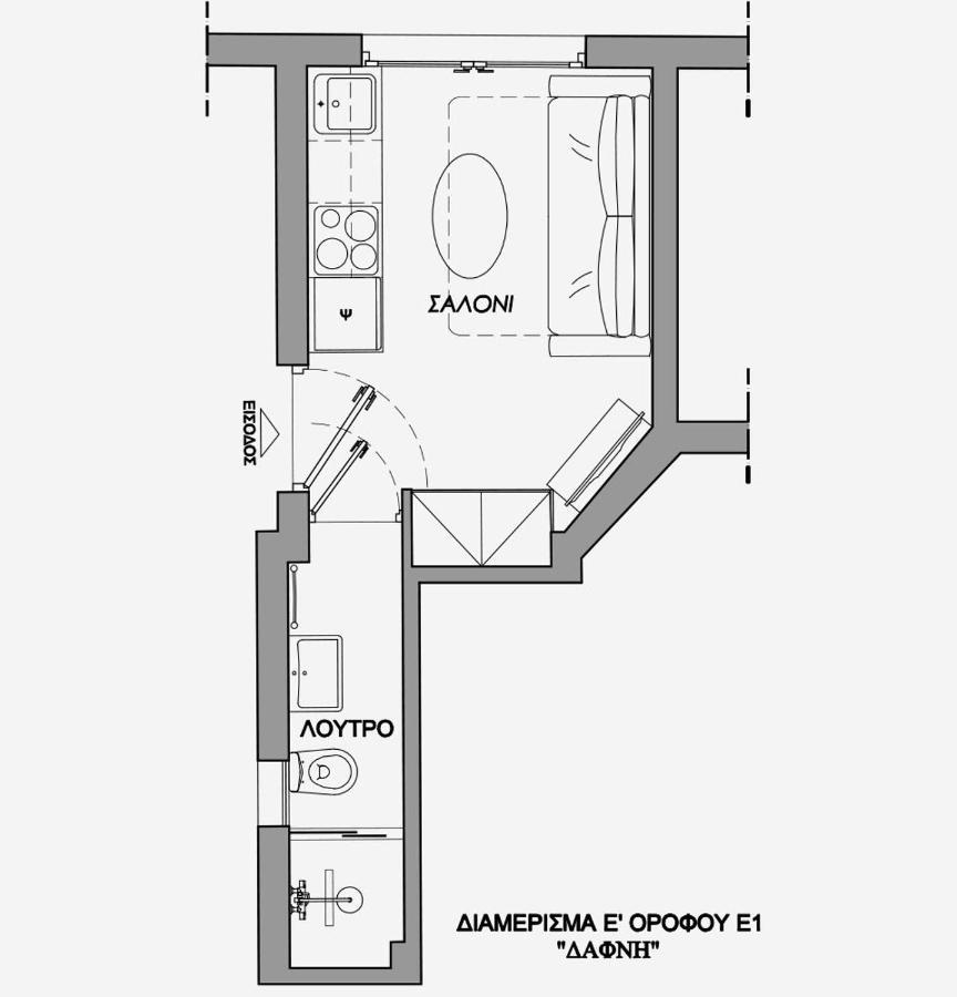 La Larissa Luxury Apartments Dafne מראה חיצוני תמונה
